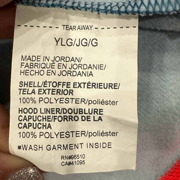 Under Armour ColdGear Loose Hoodie Blue with Pink Trim Size YL - Picture 4 of 7